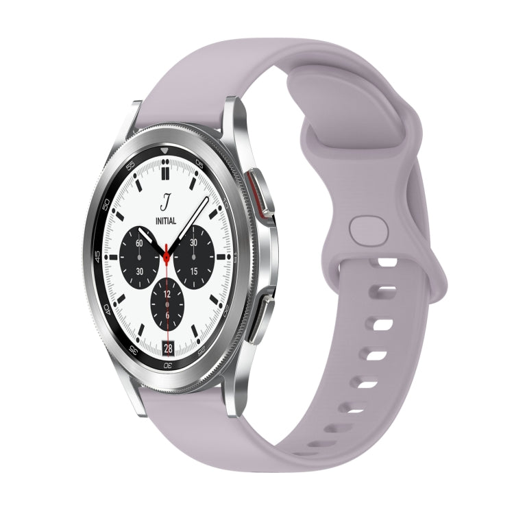 Cinturino in silicone tinta unita con fibbia a farfalla da 20 mm, For Samsung Galaxy Watch4 Classic 42mm, For Samsung Galaxy Watch Active 2