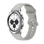 Cinturino in silicone tinta unita con fibbia a farfalla da 20 mm, For Samsung Galaxy Watch4 Classic 42mm, For Samsung Galaxy Watch Active 2