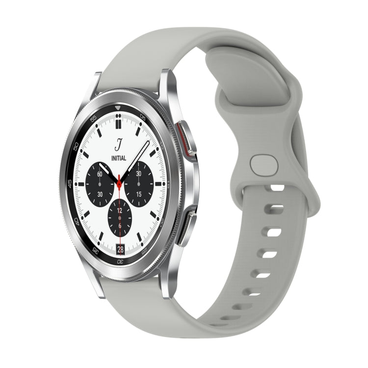 Cinturino in silicone tinta unita con fibbia a farfalla da 20 mm, For Samsung Galaxy Watch4 Classic 42mm, For Samsung Galaxy Watch Active 2