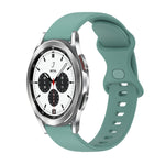 Cinturino in silicone tinta unita con fibbia a farfalla da 20 mm, For Samsung Galaxy Watch4 Classic 42mm, For Samsung Galaxy Watch Active 2