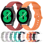 Cinturino in silicone tinta unita con fibbia a farfalla da 20 mm, For Samsung Galaxy Watch4 Classic 42mm, For Samsung Galaxy Watch Active 2