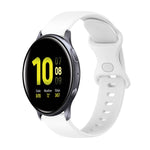 Cinturino in silicone tinta unita con fibbia a farfalla da 20 mm, For Samsung Galaxy Watch4 Classic 42mm, For Samsung Galaxy Watch Active 2