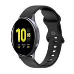 Cinturino in silicone tinta unita con fibbia a farfalla da 20 mm, For Samsung Galaxy Watch4 Classic 42mm, For Samsung Galaxy Watch Active 2