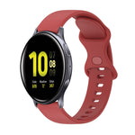 Cinturino in silicone tinta unita con fibbia a farfalla da 20 mm, For Samsung Galaxy Watch4 Classic 42mm, For Samsung Galaxy Watch Active 2