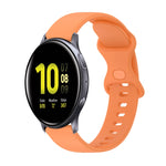 Cinturino in silicone tinta unita con fibbia a farfalla da 20 mm, For Samsung Galaxy Watch4 Classic 42mm, For Samsung Galaxy Watch Active 2