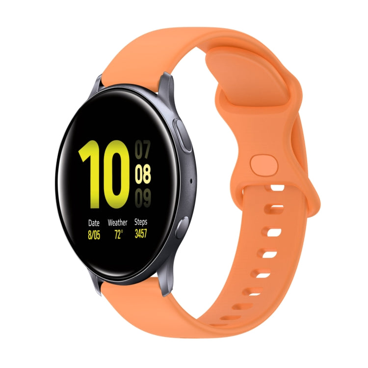 Cinturino in silicone tinta unita con fibbia a farfalla da 20 mm, For Samsung Galaxy Watch4 Classic 42mm, For Samsung Galaxy Watch Active 2