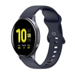 Cinturino in silicone tinta unita con fibbia a farfalla da 20 mm, For Samsung Galaxy Watch4 Classic 42mm, For Samsung Galaxy Watch Active 2