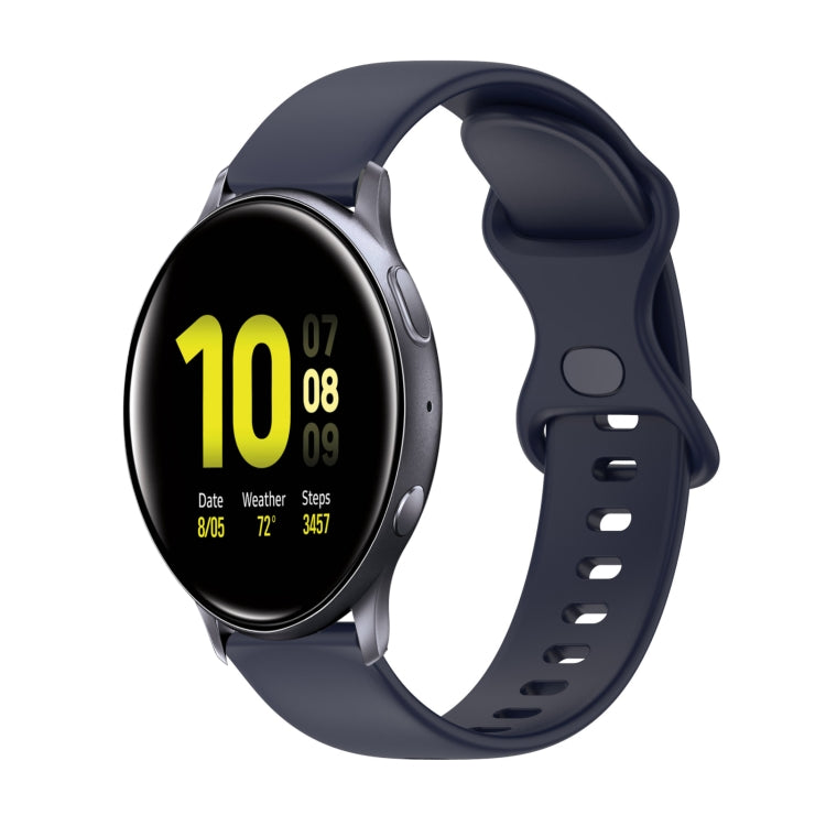 Cinturino in silicone tinta unita con fibbia a farfalla da 20 mm, For Samsung Galaxy Watch4 Classic 42mm, For Samsung Galaxy Watch Active 2
