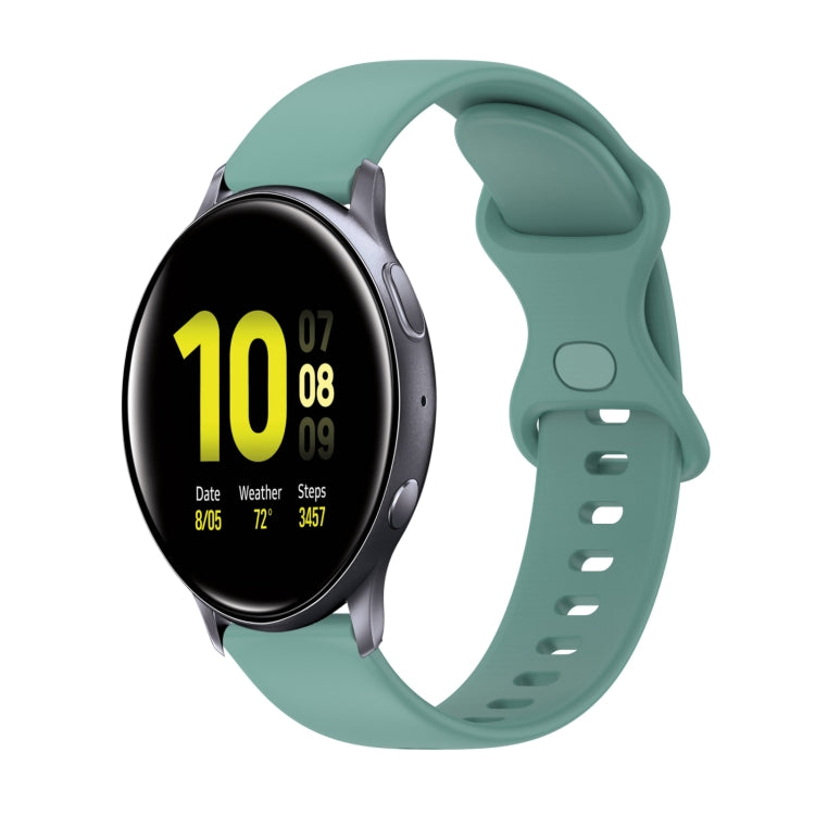 Cinturino in silicone tinta unita con fibbia a farfalla da 20 mm, For Samsung Galaxy Watch4 Classic 42mm, For Samsung Galaxy Watch Active 2