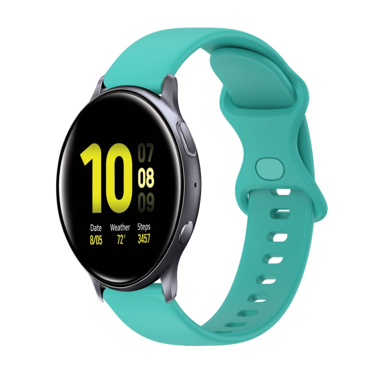 Cinturino in silicone tinta unita con fibbia a farfalla da 20 mm, For Samsung Galaxy Watch4 Classic 42mm, For Samsung Galaxy Watch Active 2