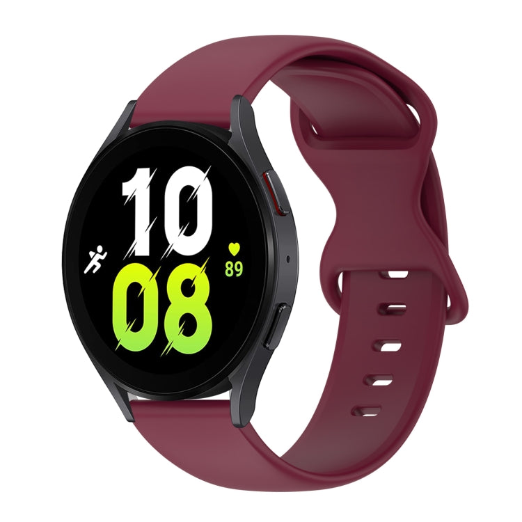 Cinturino in silicone tinta unita con fibbia a farfalla da 20 mm, For Samsung Galaxy Watch 5 40mm, For Samsung Galaxy Watch 5 44mm