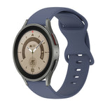 Cinturino in silicone tinta unita con fibbia a farfalla da 20 mm, For Samsung Galaxy Watch 5 Pro 45mm, For Samsung Galaxy Watch 4 40mm
