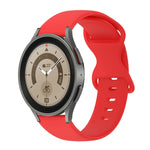 Cinturino in silicone tinta unita con fibbia a farfalla da 20 mm, For Samsung Galaxy Watch 5 Pro 45mm, For Samsung Galaxy Watch 4 40mm