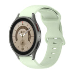 Cinturino in silicone tinta unita con fibbia a farfalla da 20 mm, For Samsung Galaxy Watch 5 Pro 45mm, For Samsung Galaxy Watch 4 40mm
