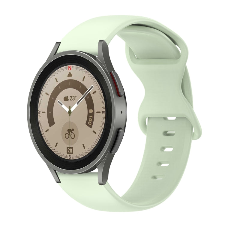 Cinturino in silicone tinta unita con fibbia a farfalla da 20 mm, For Samsung Galaxy Watch 5 Pro 45mm, For Samsung Galaxy Watch 4 40mm