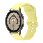 Cinturino in silicone tinta unita con fibbia a farfalla da 20 mm, For Samsung Galaxy Watch 5 Pro 45mm, For Samsung Galaxy Watch 4 40mm