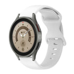 Cinturino in silicone tinta unita con fibbia a farfalla da 20 mm, For Samsung Galaxy Watch 5 Pro 45mm, For Samsung Galaxy Watch 4 40mm