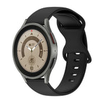 Cinturino in silicone tinta unita con fibbia a farfalla da 20 mm, For Samsung Galaxy Watch 5 Pro 45mm, For Samsung Galaxy Watch 4 40mm