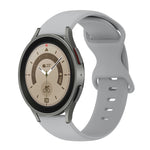 Cinturino in silicone tinta unita con fibbia a farfalla da 20 mm, For Samsung Galaxy Watch 5 Pro 45mm, For Samsung Galaxy Watch 4 40mm