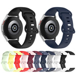 Cinturino in silicone tinta unita con fibbia a farfalla da 20 mm, For Samsung Galaxy Watch 5 Pro 45mm, For Samsung Galaxy Watch 4 40mm