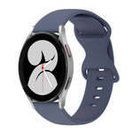 Cinturino in silicone tinta unita con fibbia a farfalla da 20 mm, For Samsung Galaxy Watch 5 Pro 45mm, For Samsung Galaxy Watch 4 40mm