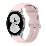 Cinturino in silicone tinta unita con fibbia a farfalla da 20 mm, For Samsung Galaxy Watch 5 Pro 45mm, For Samsung Galaxy Watch 4 40mm