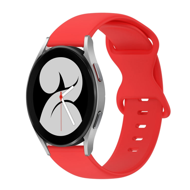 Cinturino in silicone tinta unita con fibbia a farfalla da 20 mm, For Samsung Galaxy Watch 5 Pro 45mm, For Samsung Galaxy Watch 4 40mm