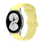 Cinturino in silicone tinta unita con fibbia a farfalla da 20 mm, For Samsung Galaxy Watch 5 Pro 45mm, For Samsung Galaxy Watch 4 40mm