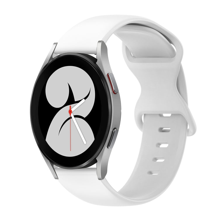 Cinturino in silicone tinta unita con fibbia a farfalla da 20 mm, For Samsung Galaxy Watch 5 Pro 45mm, For Samsung Galaxy Watch 4 40mm