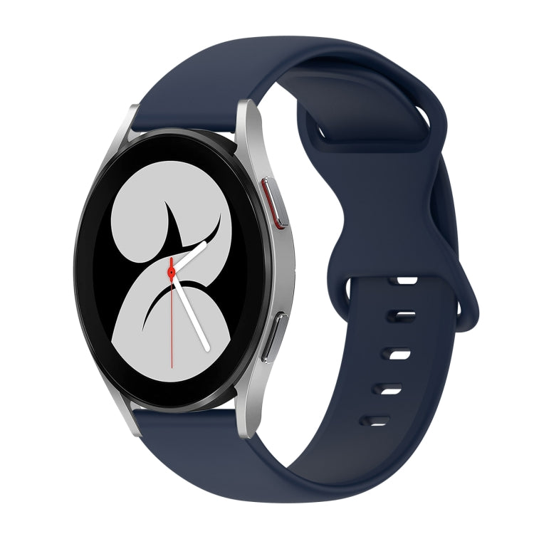 Cinturino in silicone tinta unita con fibbia a farfalla da 20 mm, For Samsung Galaxy Watch 5 Pro 45mm, For Samsung Galaxy Watch 4 40mm