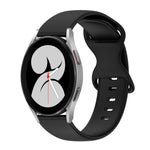 Cinturino in silicone tinta unita con fibbia a farfalla da 20 mm, For Samsung Galaxy Watch 5 Pro 45mm, For Samsung Galaxy Watch 4 40mm