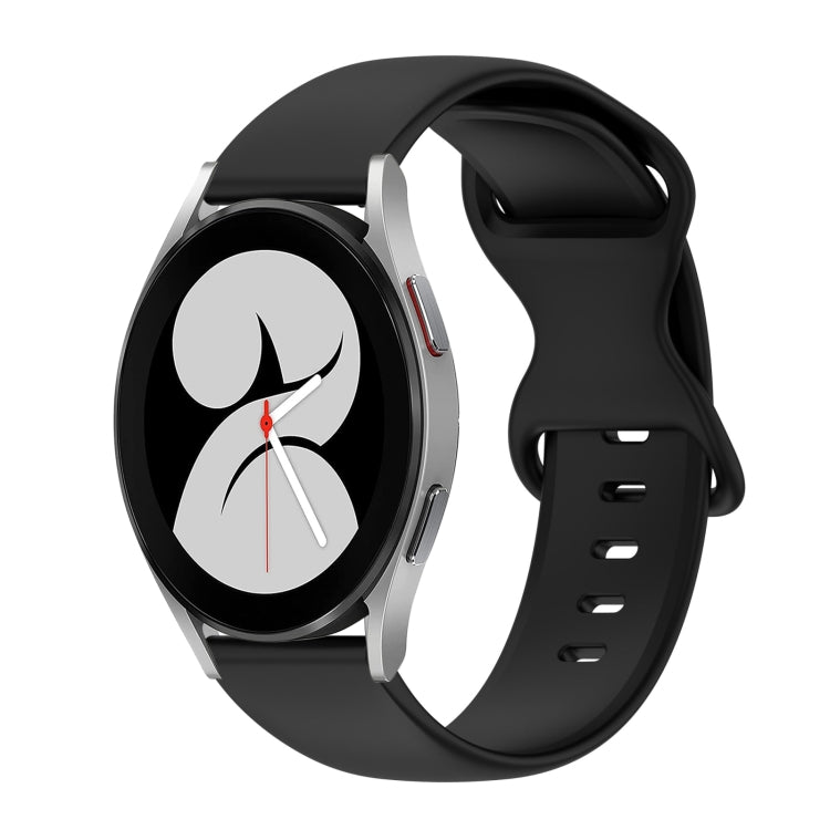 Cinturino in silicone tinta unita con fibbia a farfalla da 20 mm, For Samsung Galaxy Watch 5 Pro 45mm, For Samsung Galaxy Watch 4 40mm