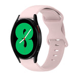 Cinturino in silicone tinta unita con fibbia a farfalla da 20 mm, For Samsung Galaxy Watch 4 44mm, For Samsung Galaxy Watch 4 Classic 46mm