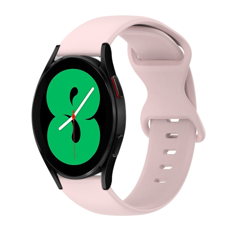 Cinturino in silicone tinta unita con fibbia a farfalla da 20 mm, For Samsung Galaxy Watch 4 44mm, For Samsung Galaxy Watch 4 Classic 46mm