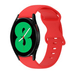 Cinturino in silicone tinta unita con fibbia a farfalla da 20 mm, For Samsung Galaxy Watch 4 44mm, For Samsung Galaxy Watch 4 Classic 46mm