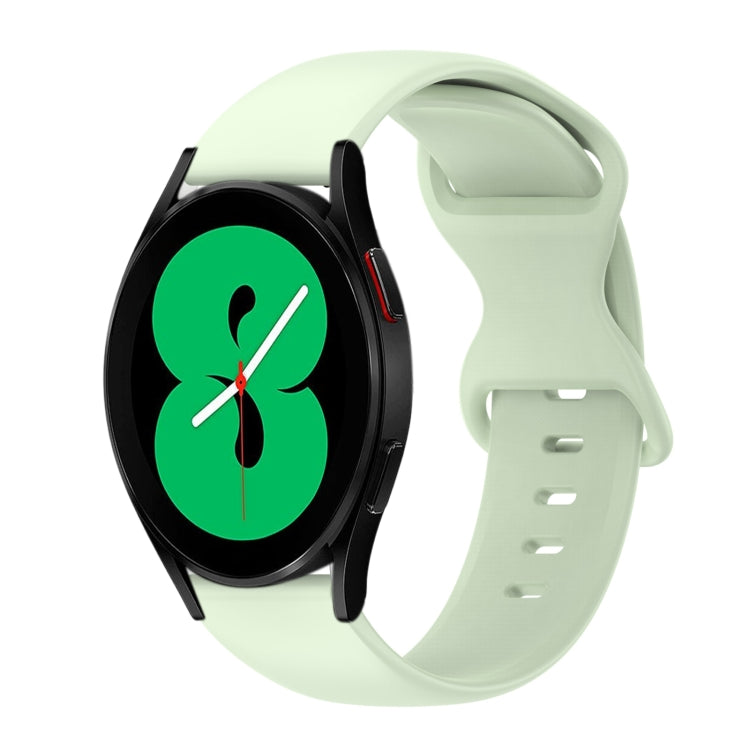Cinturino in silicone tinta unita con fibbia a farfalla da 20 mm, For Samsung Galaxy Watch 4 44mm, For Samsung Galaxy Watch 4 Classic 46mm