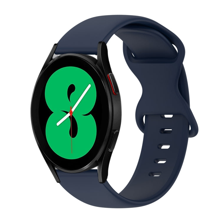 Cinturino in silicone tinta unita con fibbia a farfalla da 20 mm, For Samsung Galaxy Watch 4 44mm, For Samsung Galaxy Watch 4 Classic 46mm