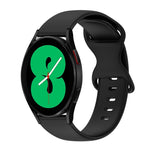 Cinturino in silicone tinta unita con fibbia a farfalla da 20 mm, For Samsung Galaxy Watch 4 44mm, For Samsung Galaxy Watch 4 Classic 46mm