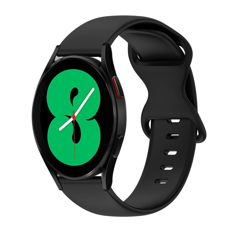 Cinturino in silicone tinta unita con fibbia a farfalla da 20 mm, For Samsung Galaxy Watch 4 44mm, For Samsung Galaxy Watch 4 Classic 46mm