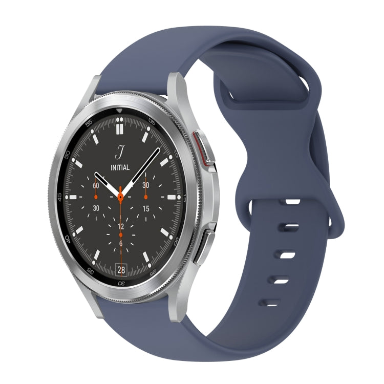 Cinturino in silicone tinta unita con fibbia a farfalla da 20 mm, For Samsung Galaxy Watch 4 44mm, For Samsung Galaxy Watch 4 Classic 46mm