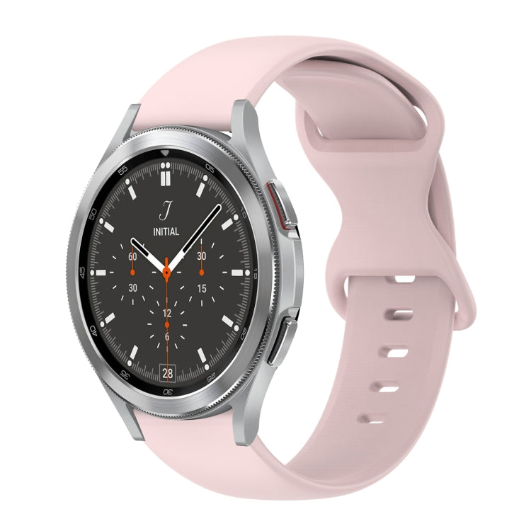Cinturino in silicone tinta unita con fibbia a farfalla da 20 mm, For Samsung Galaxy Watch 4 44mm, For Samsung Galaxy Watch 4 Classic 46mm