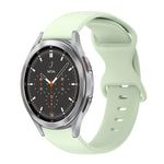 Cinturino in silicone tinta unita con fibbia a farfalla da 20 mm, For Samsung Galaxy Watch 4 44mm, For Samsung Galaxy Watch 4 Classic 46mm