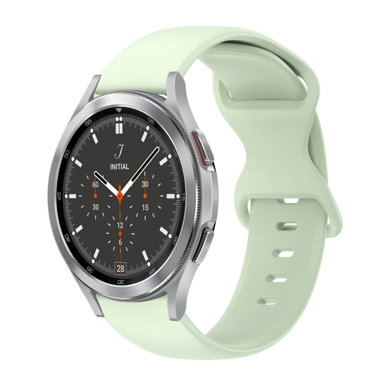 Cinturino in silicone tinta unita con fibbia a farfalla da 20 mm, For Samsung Galaxy Watch 4 44mm, For Samsung Galaxy Watch 4 Classic 46mm