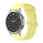 Cinturino in silicone tinta unita con fibbia a farfalla da 20 mm, For Samsung Galaxy Watch 4 44mm, For Samsung Galaxy Watch 4 Classic 46mm