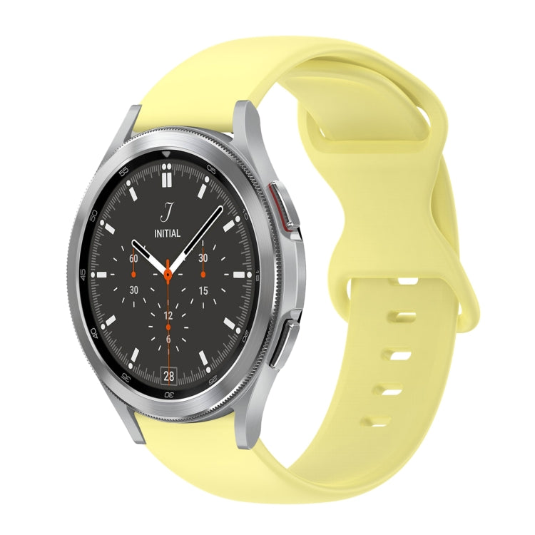 Cinturino in silicone tinta unita con fibbia a farfalla da 20 mm, For Samsung Galaxy Watch 4 44mm, For Samsung Galaxy Watch 4 Classic 46mm