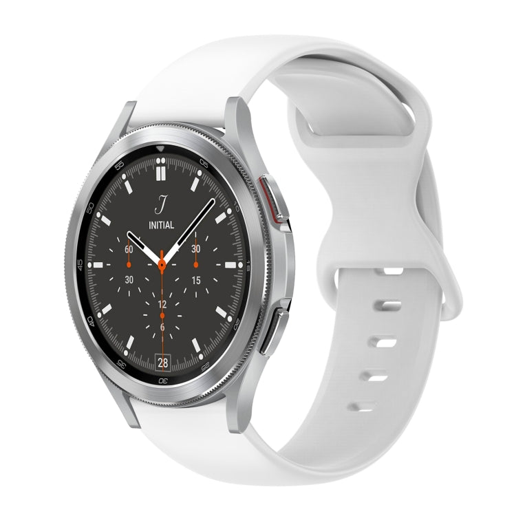 Cinturino in silicone tinta unita con fibbia a farfalla da 20 mm, For Samsung Galaxy Watch 4 44mm, For Samsung Galaxy Watch 4 Classic 46mm