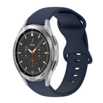 Cinturino in silicone tinta unita con fibbia a farfalla da 20 mm, For Samsung Galaxy Watch 4 44mm, For Samsung Galaxy Watch 4 Classic 46mm