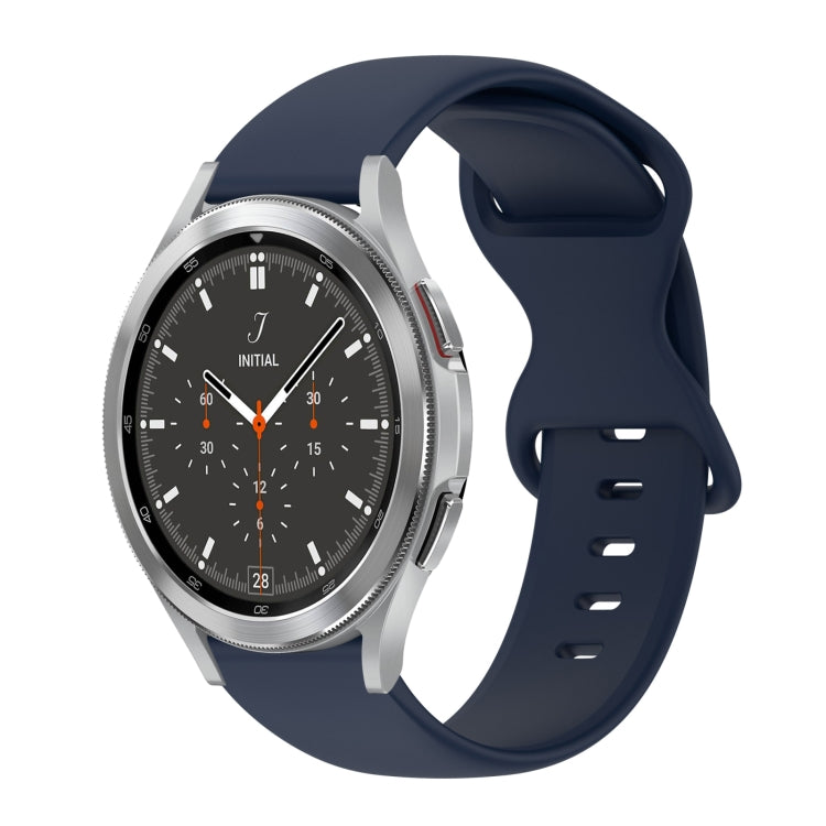 Cinturino in silicone tinta unita con fibbia a farfalla da 20 mm, For Samsung Galaxy Watch 4 44mm, For Samsung Galaxy Watch 4 Classic 46mm