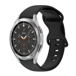 Cinturino in silicone tinta unita con fibbia a farfalla da 20 mm, For Samsung Galaxy Watch 4 44mm, For Samsung Galaxy Watch 4 Classic 46mm