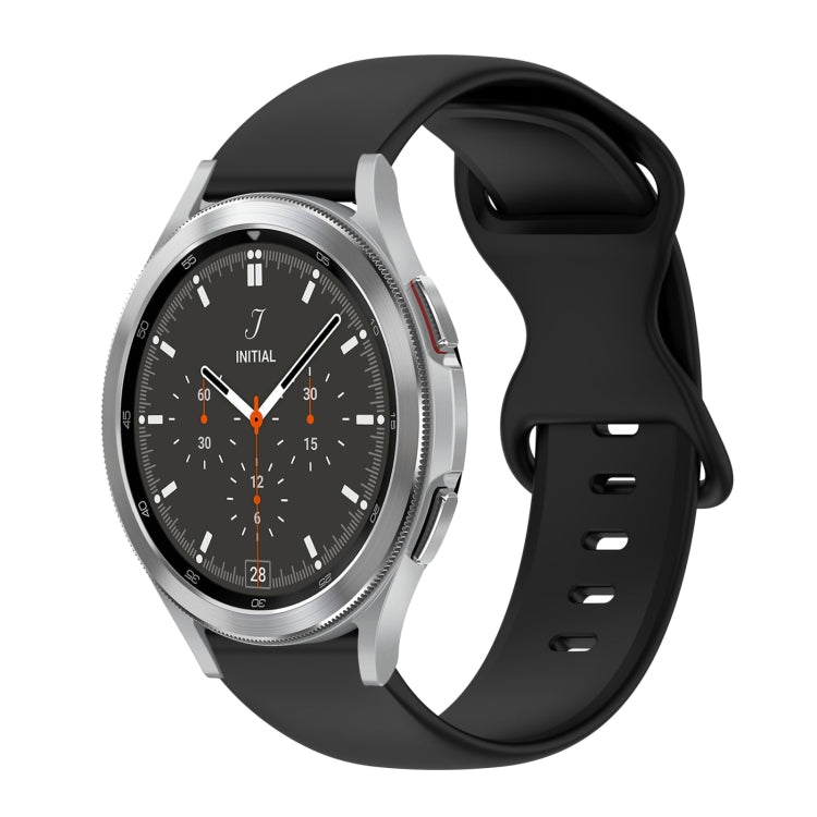 Cinturino in silicone tinta unita con fibbia a farfalla da 20 mm, For Samsung Galaxy Watch 4 44mm, For Samsung Galaxy Watch 4 Classic 46mm